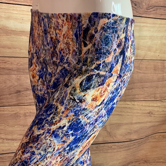 FUSED HAWAII HANDMADE LELE LEGGING WORKOUT BOTTOMS MIGHTY OCEAN WATER PANT SZ XL - Picture 10 of 13